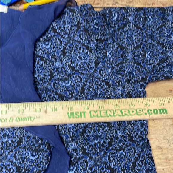 Belle by Kim‎ Gravel Blue Ruffled Cottagecore Peasant Blouse - Picture 5 of 5